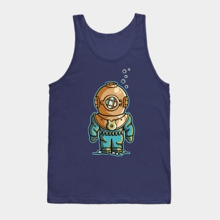 Cute Deep Sea Diver Tank Top